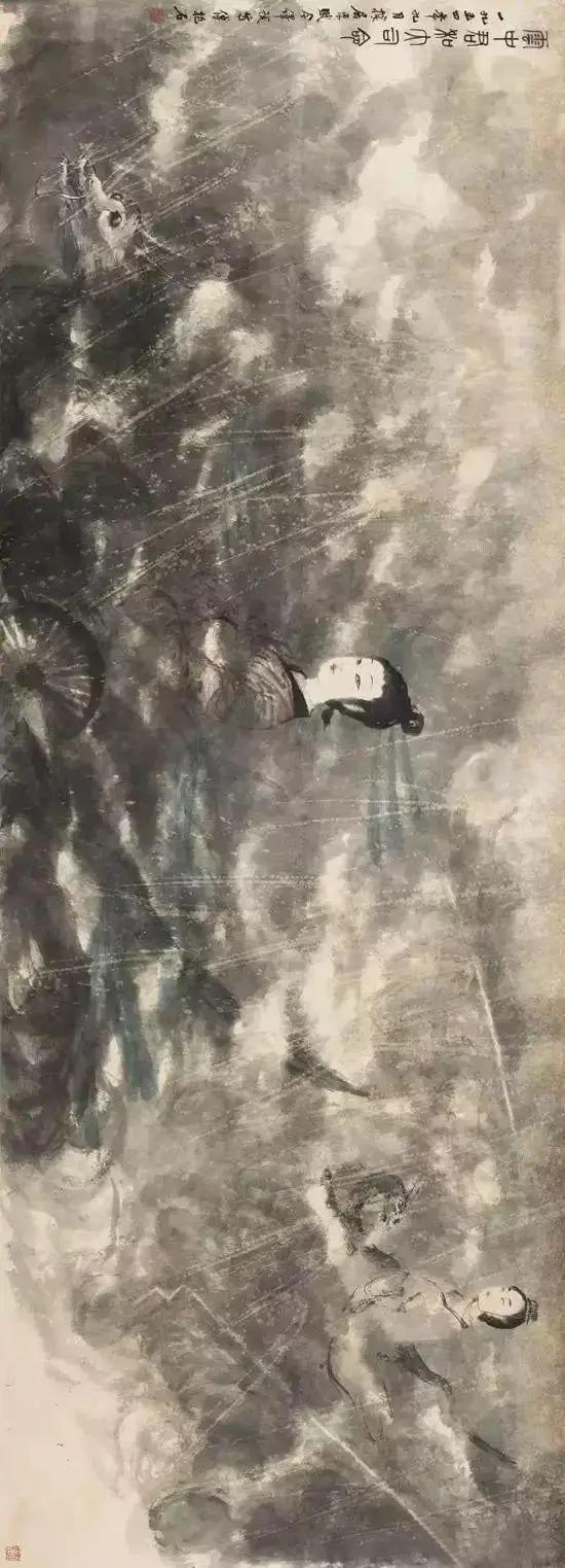 傅抱石1962年作湘夫人成交价