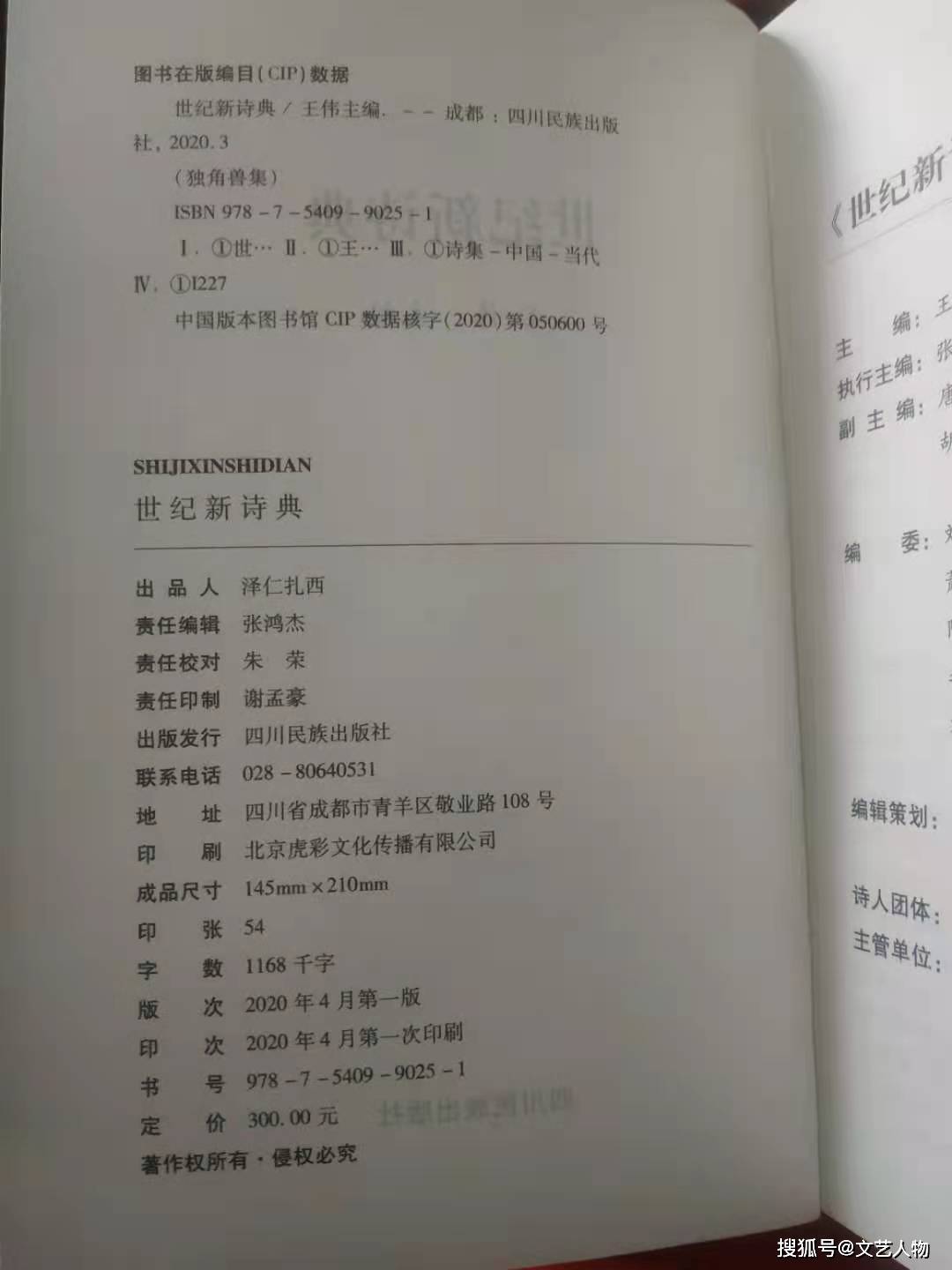 中华作家网总编王伟主编的部分图书版权页